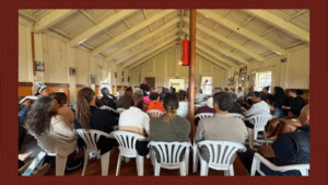 Wānanga in session at Rākaihoea whare, Kākāriki